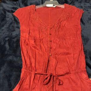 DKNY JEANS medium button down top
